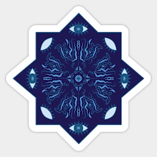 Third Eye Chakra Mandala Sticker